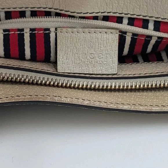 Authentic Gucci Abbey Shoulder Handbag Purse Canvas Leather - Picture 12 of 14